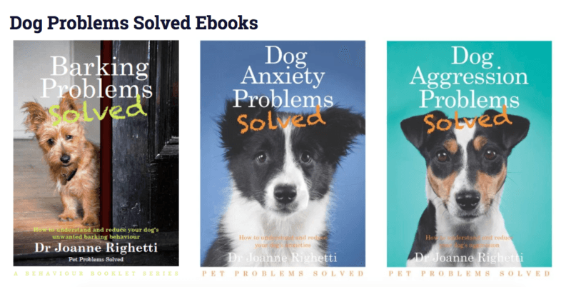 How to Reduce Dog Anxiety 11 Dog behaviour ebooks by Dr Jo Righetti